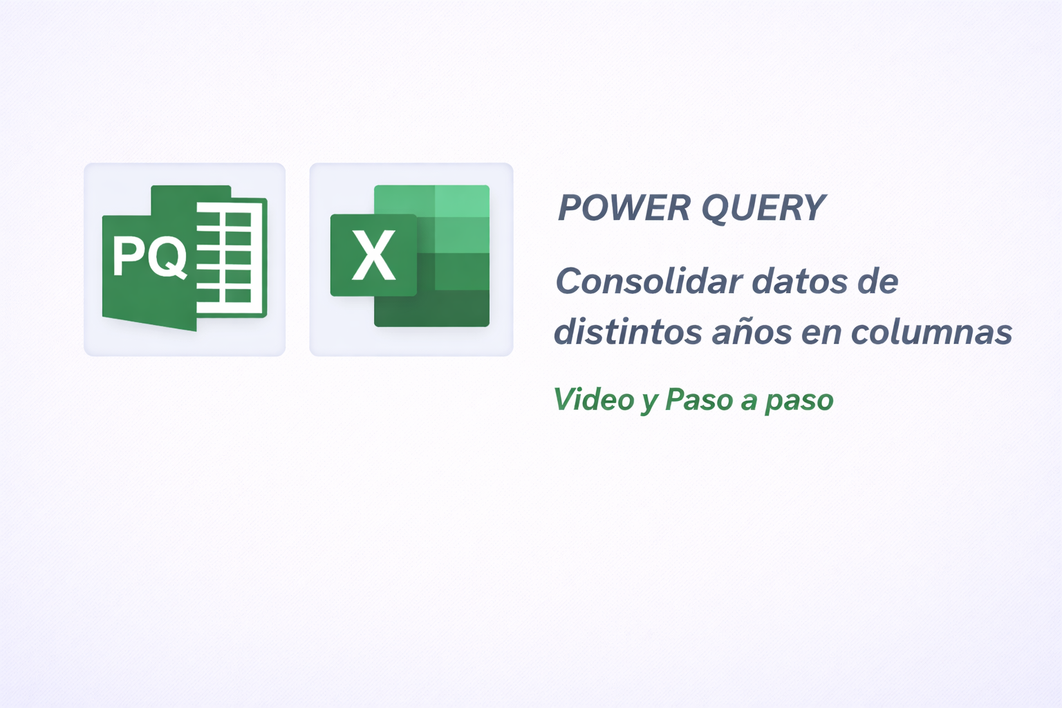 Consolidar datos de distintos años